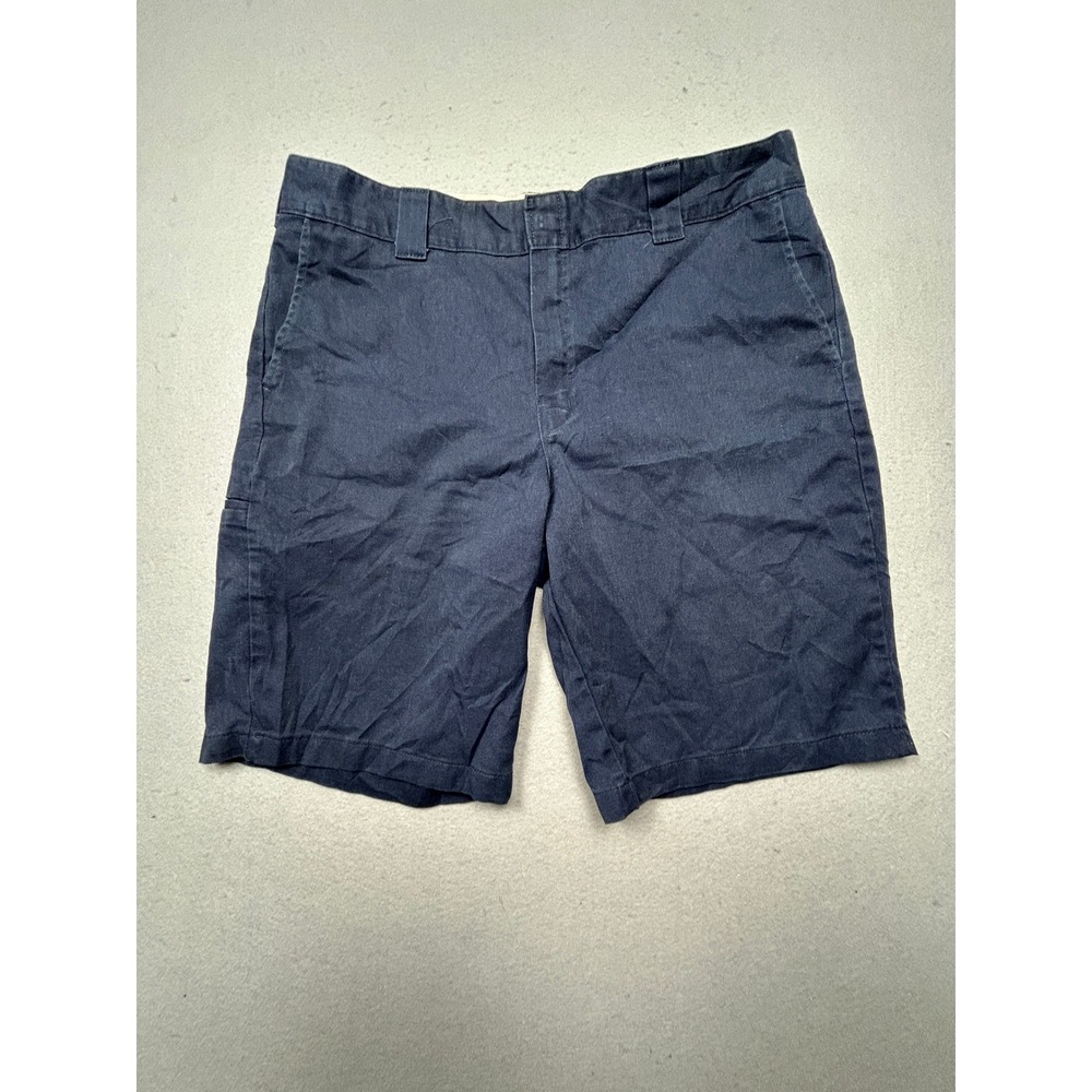 Dickies Flex Work Shorts Poly Cotton Navy Blue 38 Mens